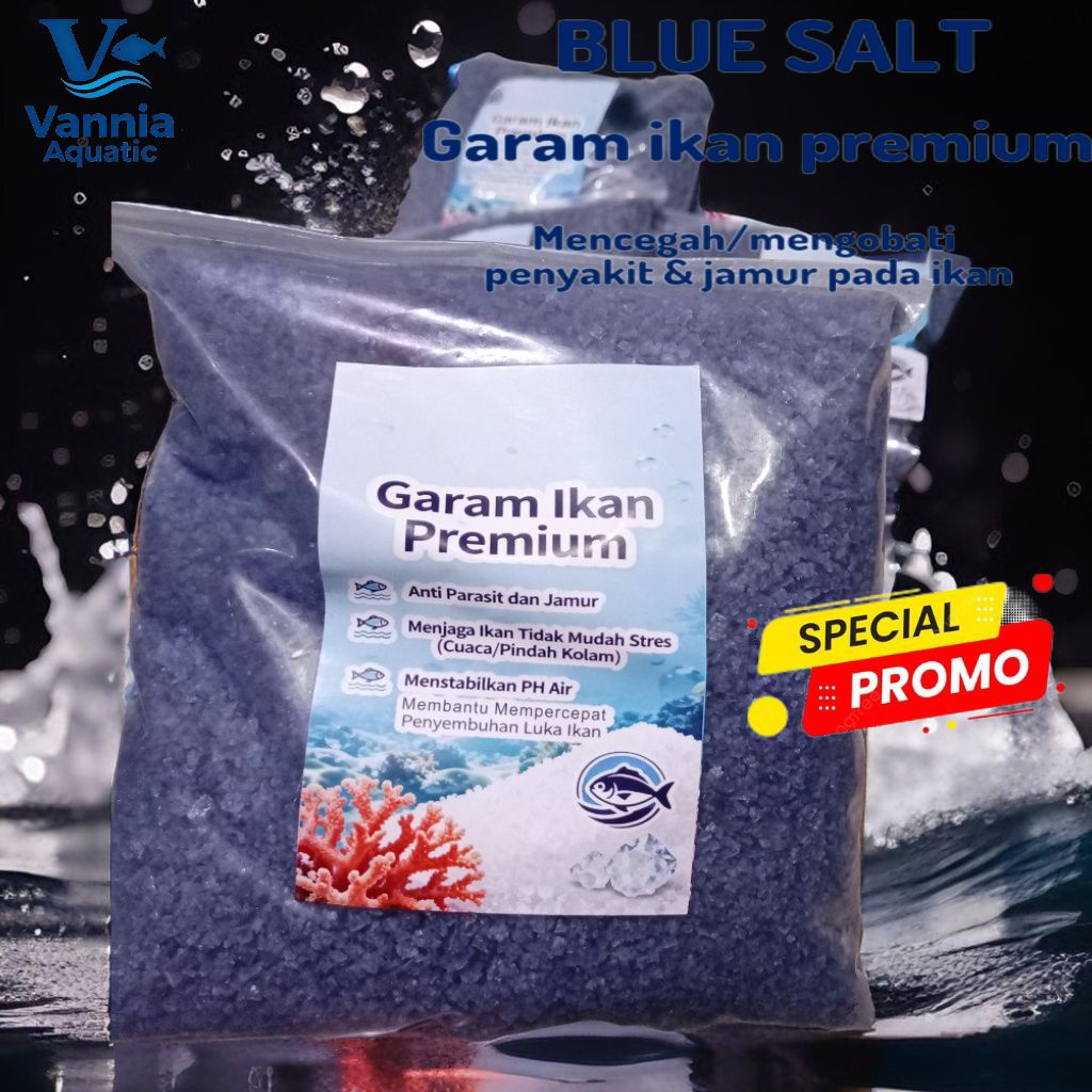 METHYLENE BLUE (GARAM IKAN BIRU) 1 Kg Blue Salt Efektif mencegah/mengobati bakteri&jamur pada ikan