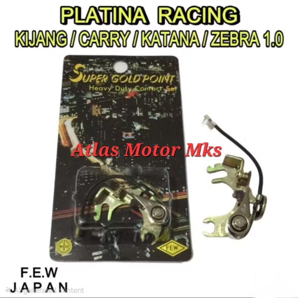 [1PC][ORIGINAL JAPAN] PLATINA RACING PLATINA TURBO SUPER GOLD JAPAN TOYOTA KIJANG SUPER / 5K / CARRY