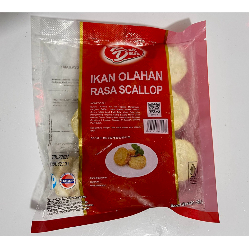 PakDen ikan olahan Scallop
