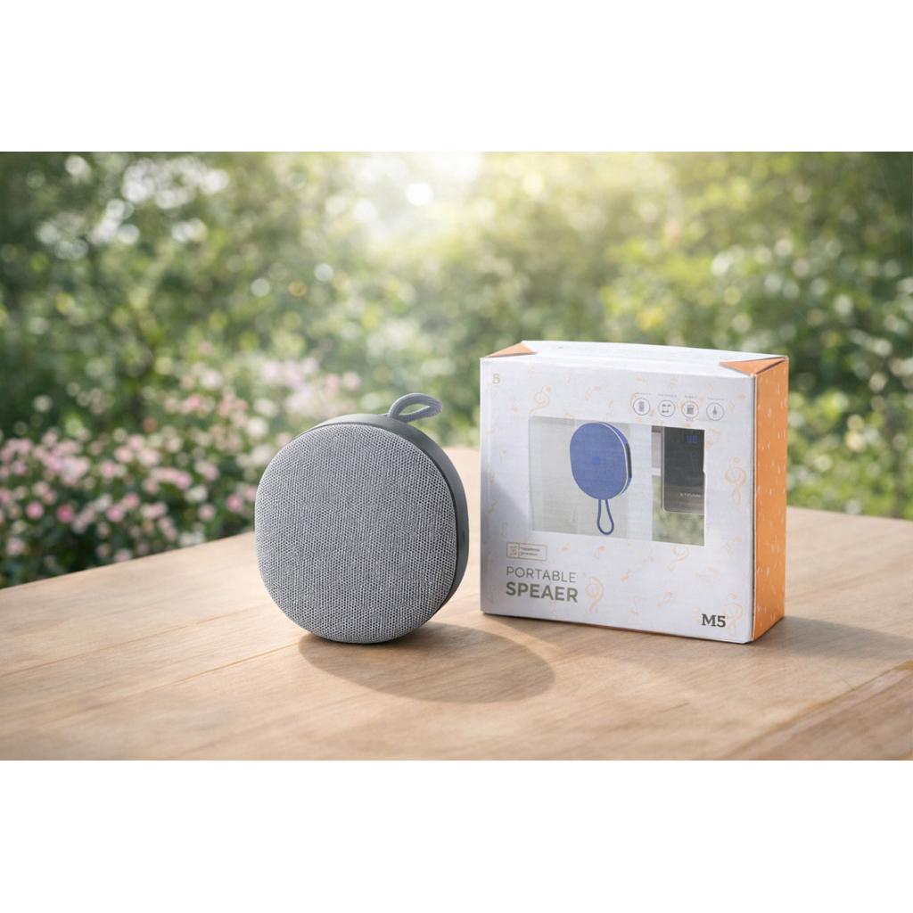 Speaker Bluetooth RGB LIGHT M5 High Power GOOD BASS Music Box Aktif Portable Wireless HP Support TF 