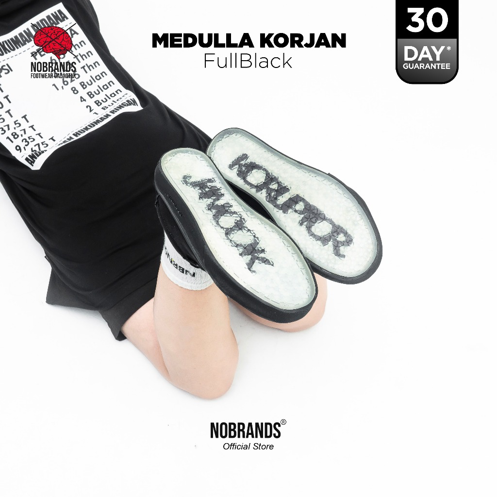 SEPATU KORUPTOR PERANGI KORUPSI DENGAN ALAS KAKI FASION STATEMENT SEPATU NOBRANDS FOOTWEAR MEDULLA K