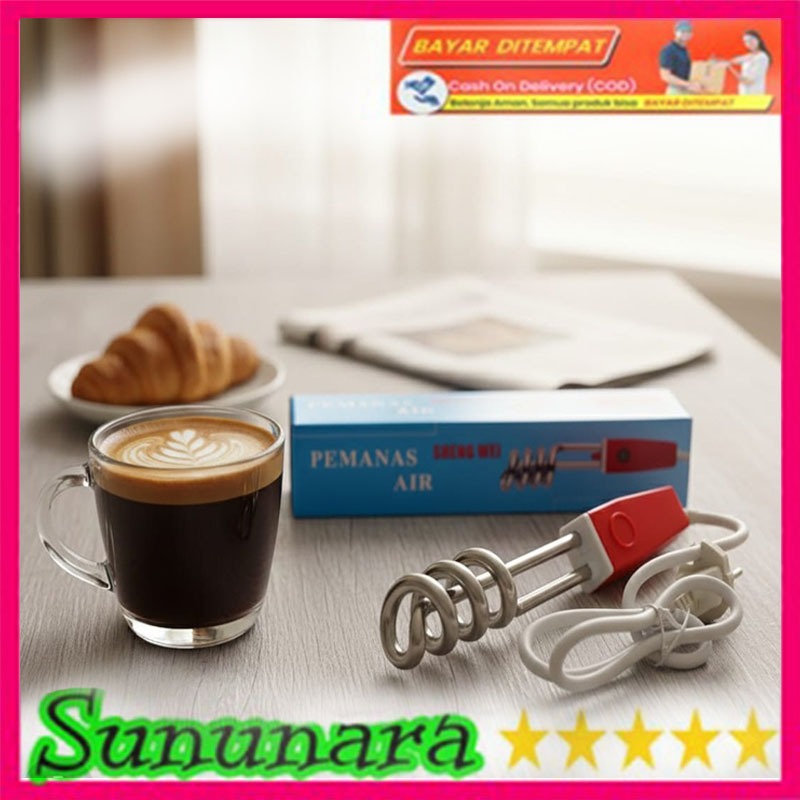 SUNUNARA Water Heater  Pemanas Air Spiral Multifungsi 350 watt Pemanas Air Celup Spiral Praktis