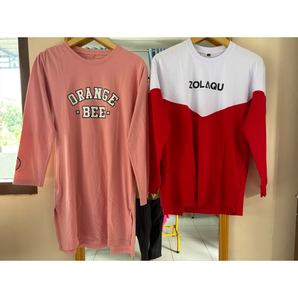 Bundling kaos zolaqu dan orange bee