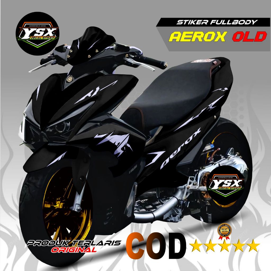Decal Sticker Fullbody Aerox Old Surikeun Hitam