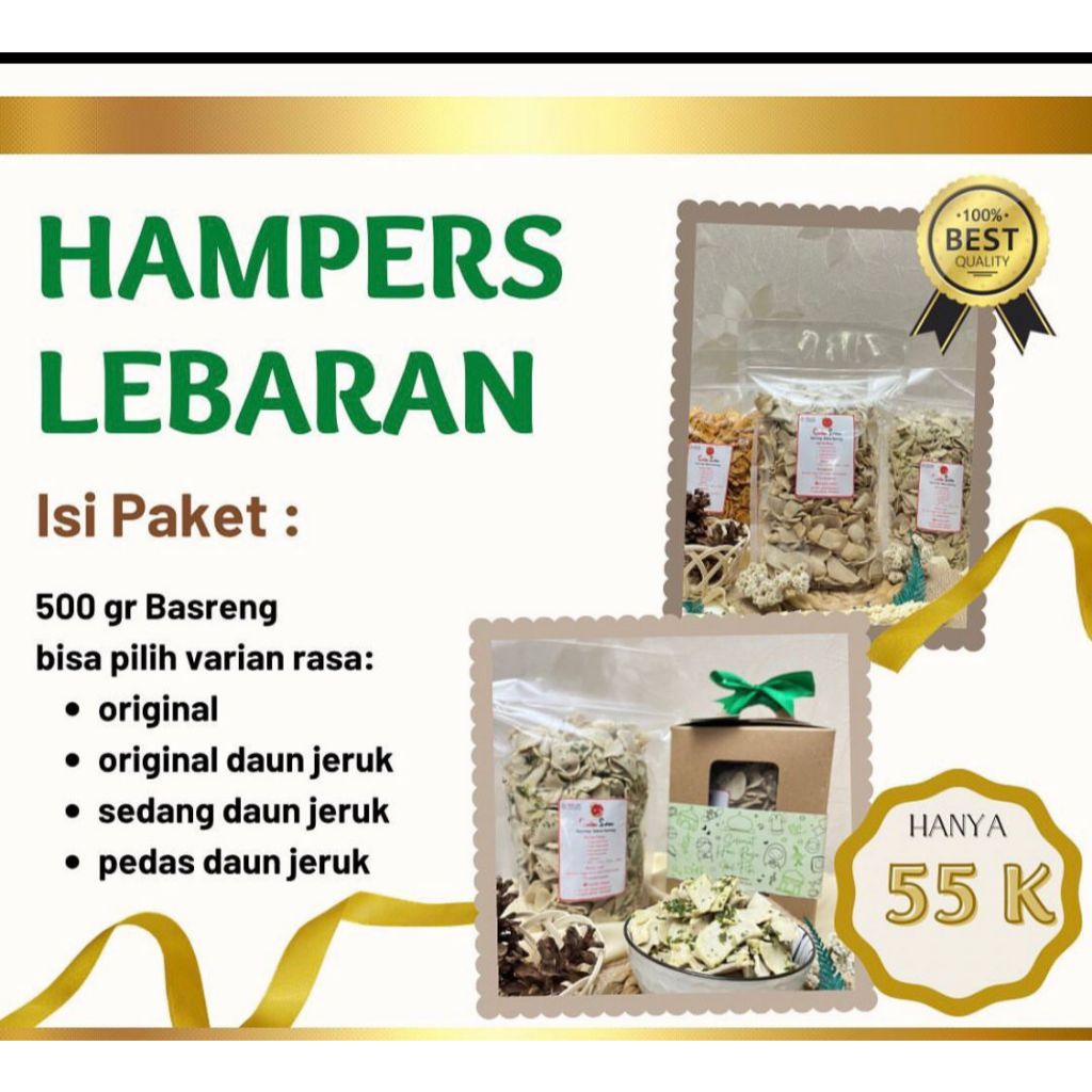 DKRIUK.ID Hampers Lebaran Basreng Pedas Basreng Original Parcel Lebaran Gift Box