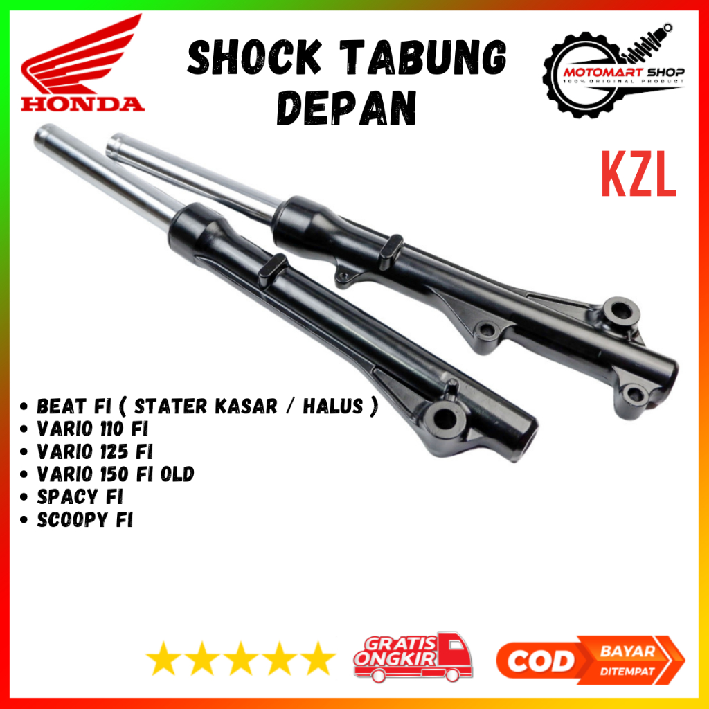 Shock Tabung Depan Beat FI Ori / Sok Tabung Depan Honda Vario 110 125 150 / Sok Depan Scoopy FI - KZ