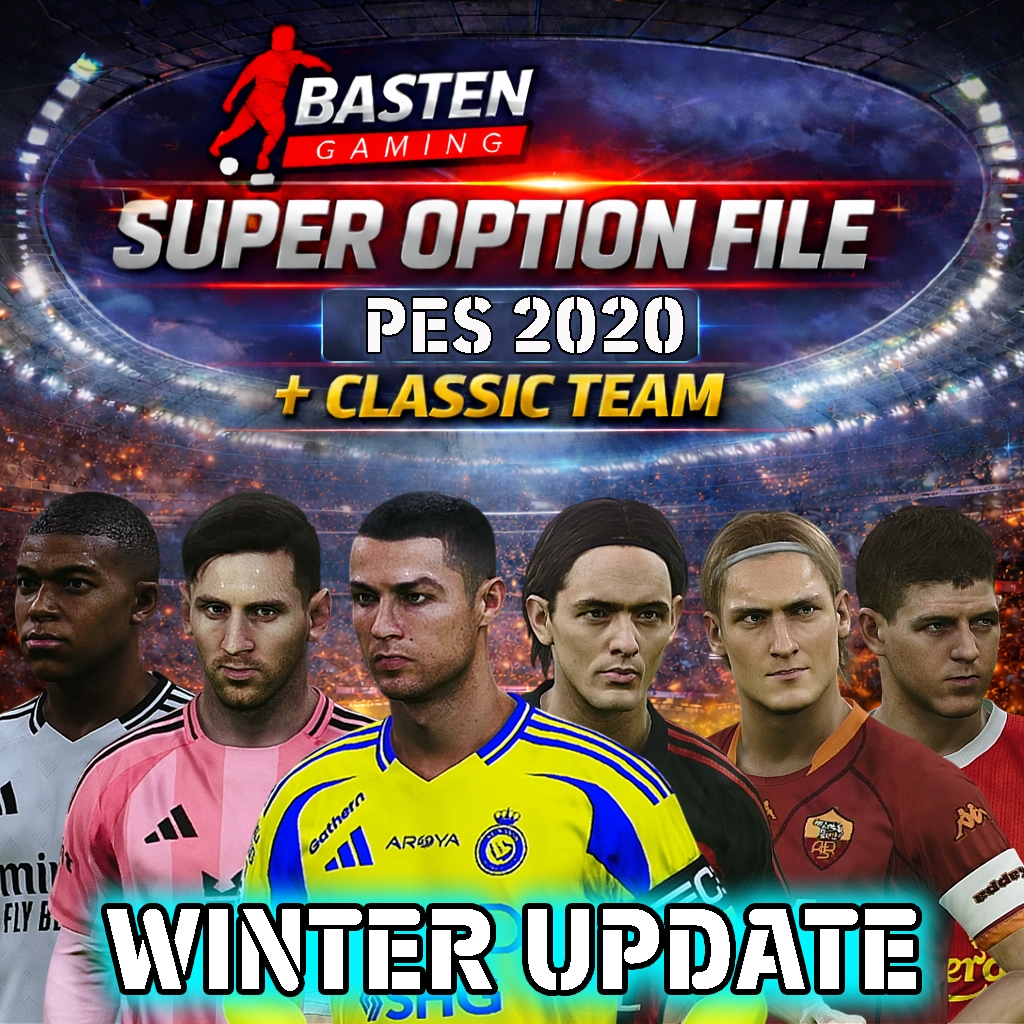 SUPER OPTION FILE PES PES 2020 SUPER LENGKAP DAN TERBARU PS5 PS4 ORIGINAL SEASON 2025-2026