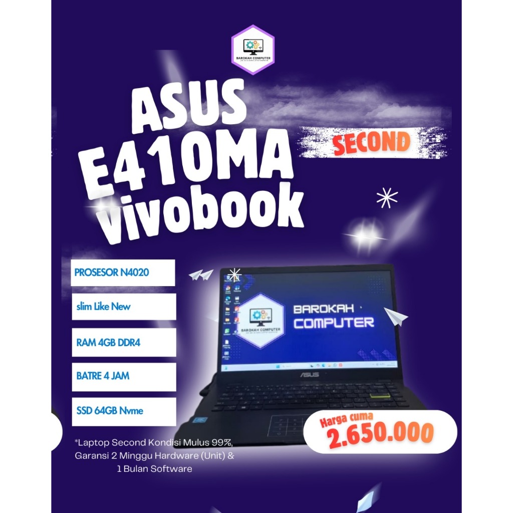 Asus VivoBook_ASUS Laptop E410MA_E410MA CeleronN4020 4GB