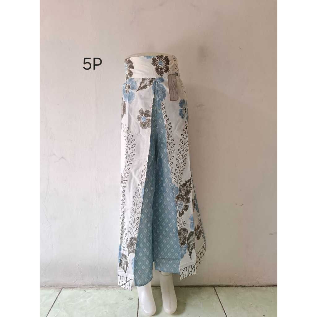 Celana kulot batik wanita model layer samurai murah all size fit L