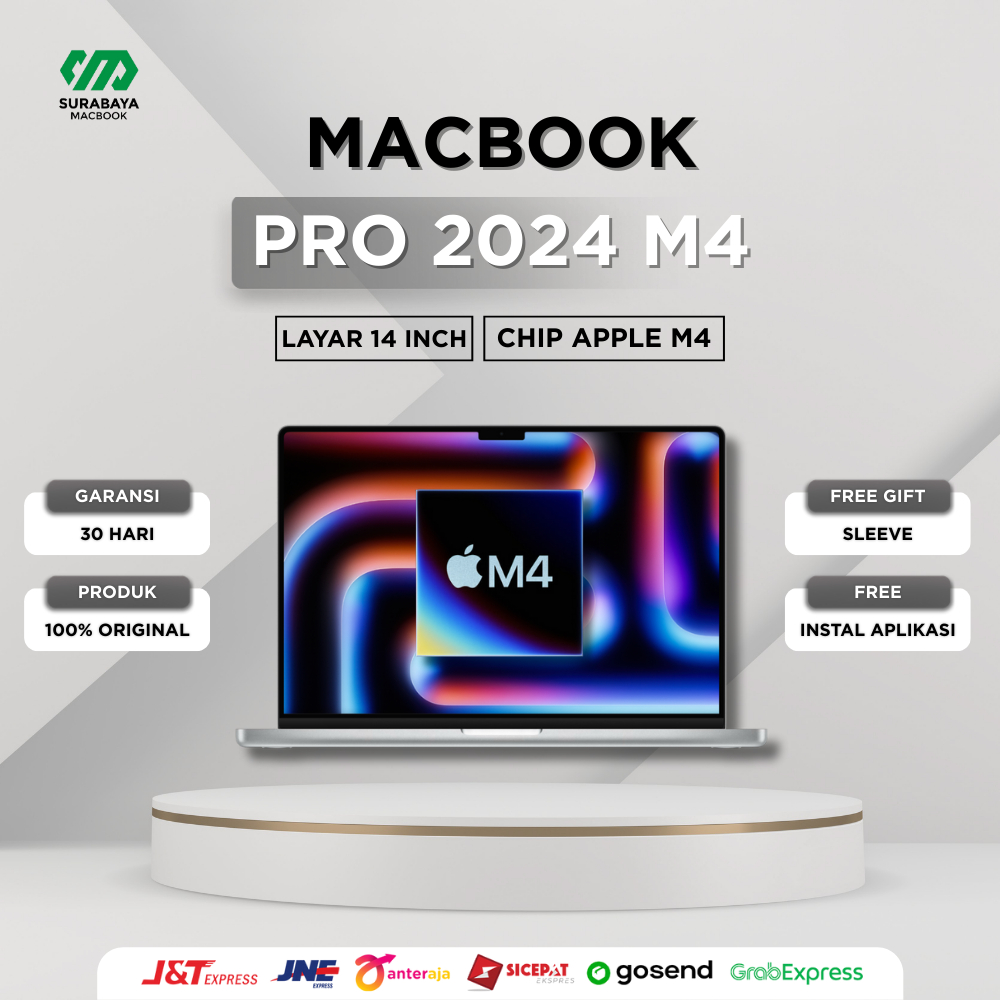 MacBook Pro M4 2025 14 Inci 512GB 1TB RAM 16GB 24GB New/Second ORIGINAL