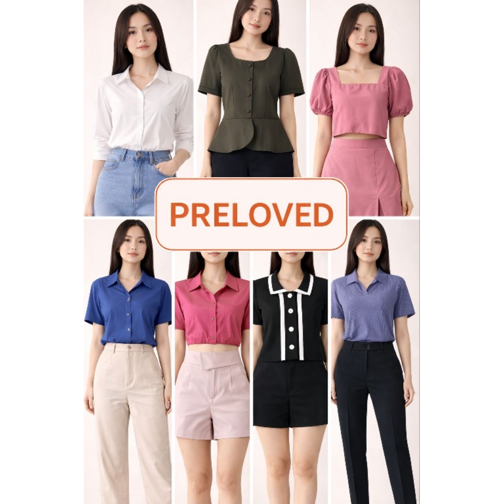 Preloved Baju Wanita Mix | Atasan Celana Rok Wanita Murah | Outfit Casual Kantor Korean Style | Baju