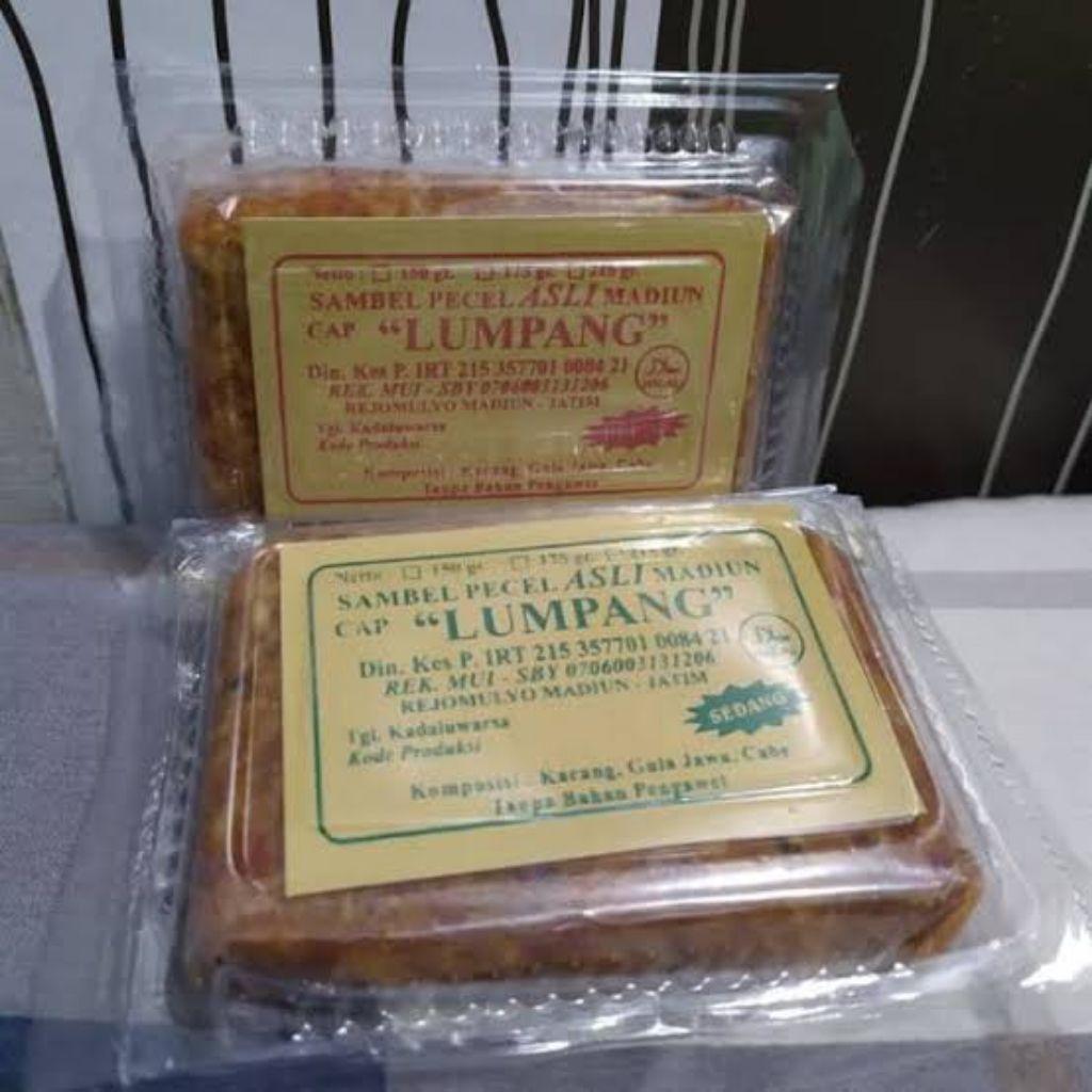 sambel pecel cap lumpang asli madiun 250 gram