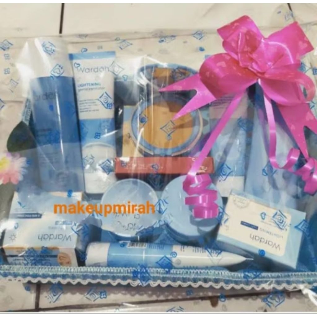 Wardah Paket Seserahan Lengkap/ Wardah Hantaran nikah / Parsel Kosmetik Seserahan/ Parsel murah
