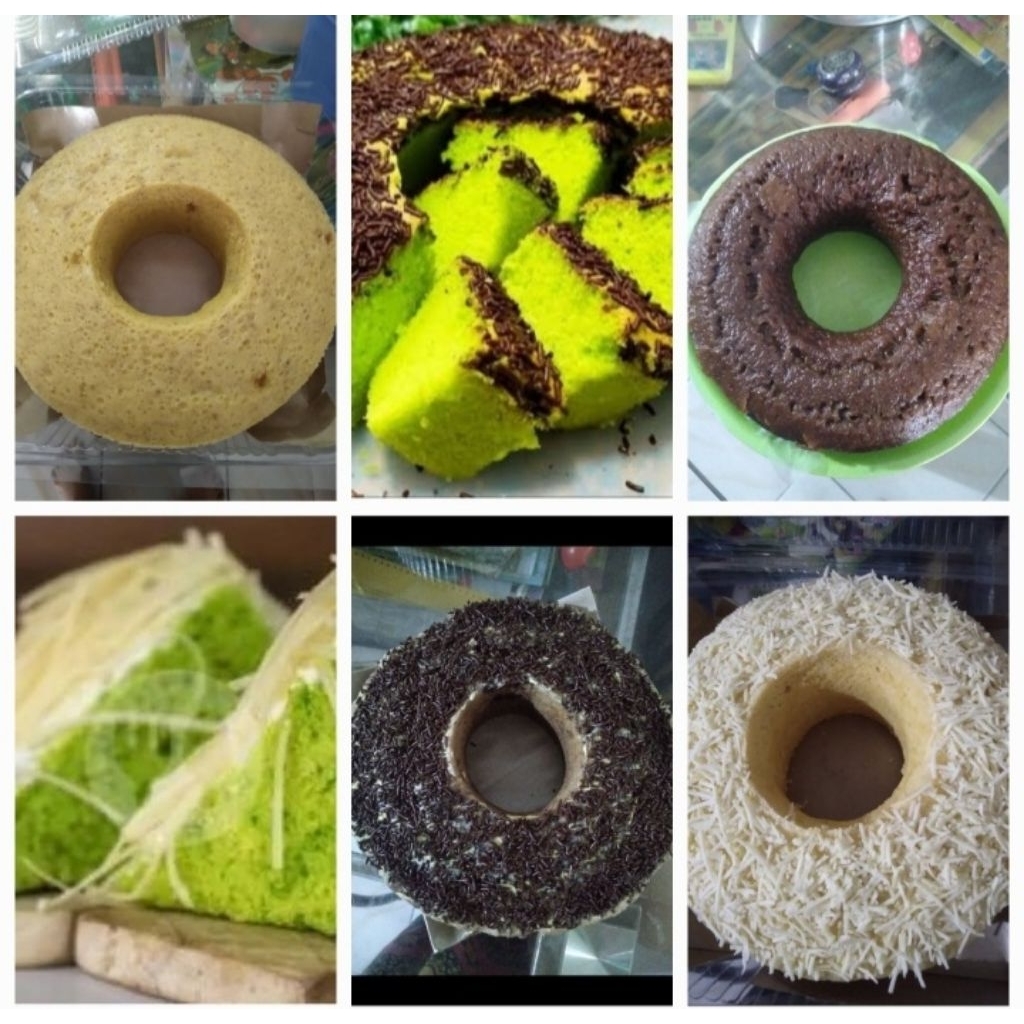 bolu kukus pisang keju, pandan coklat, marmer, tape keju