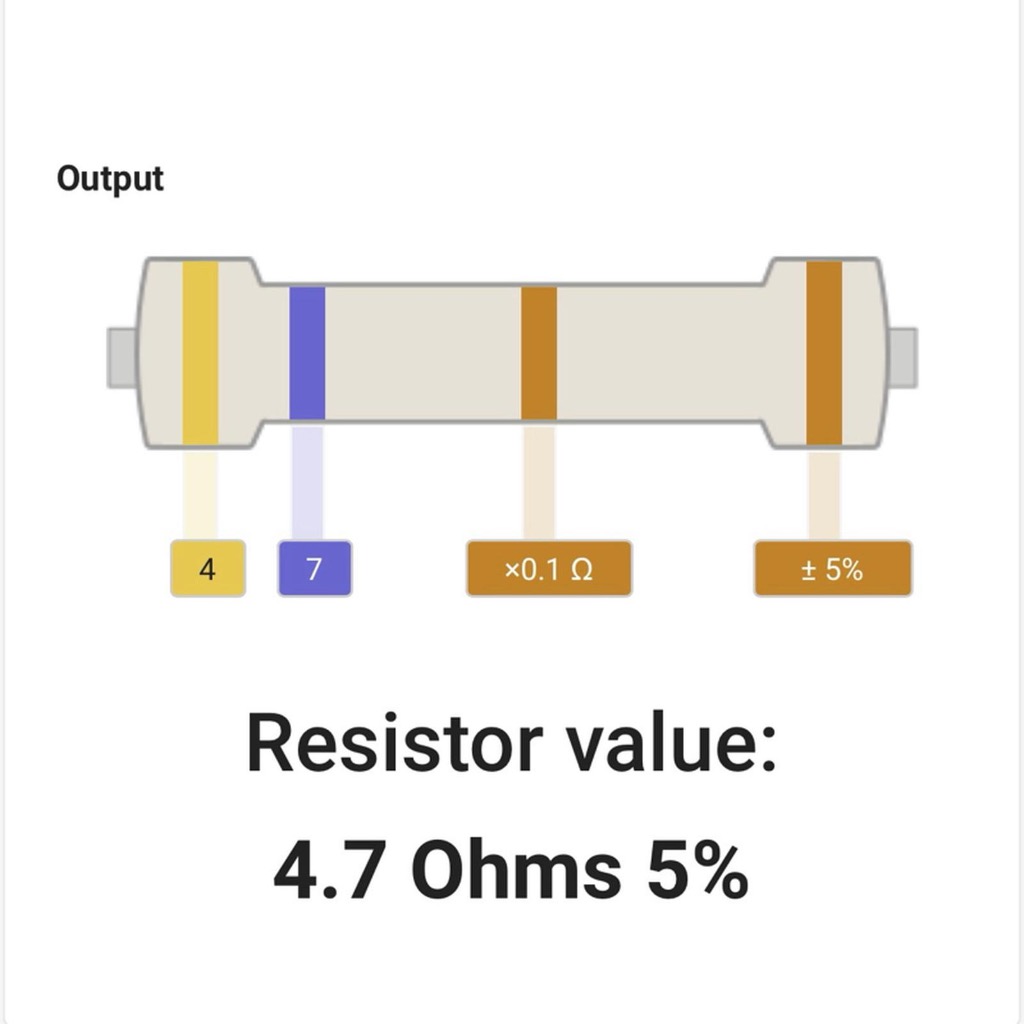 RESISTOR 1/2 WATT 1/2 0.5 0,5W 5% 5 PERSEN 4.7OHM 4.7 OHM 4R7 4.7R