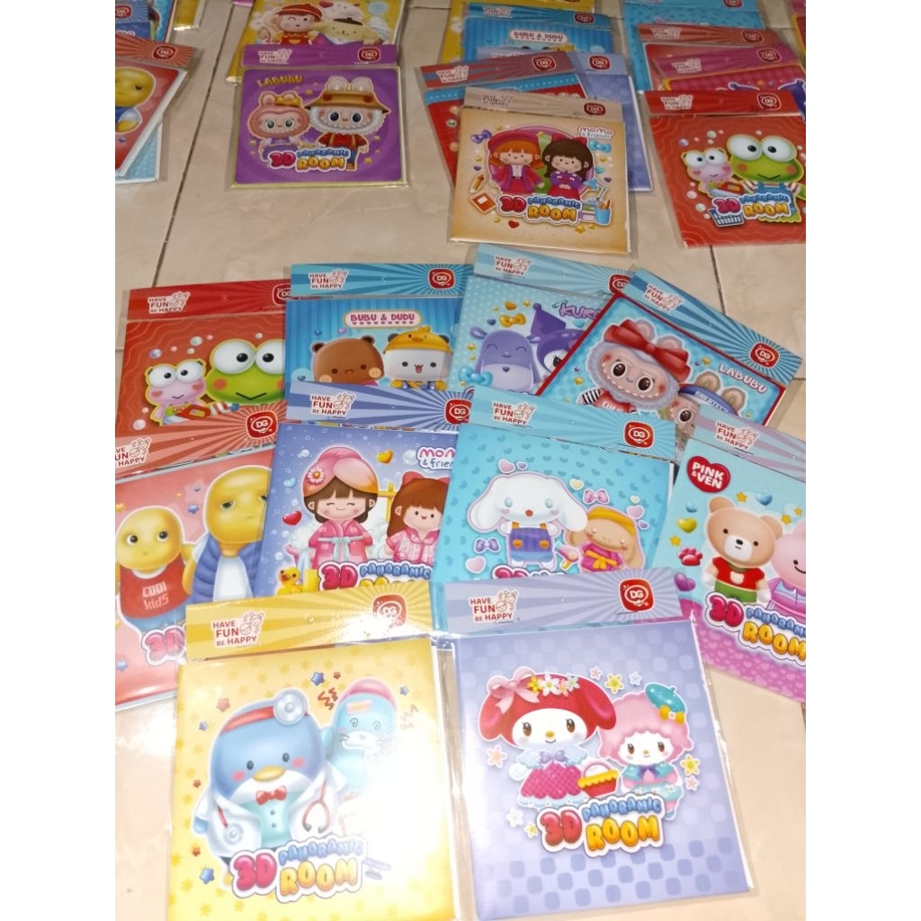 3d room panoramic/stiker 3d room