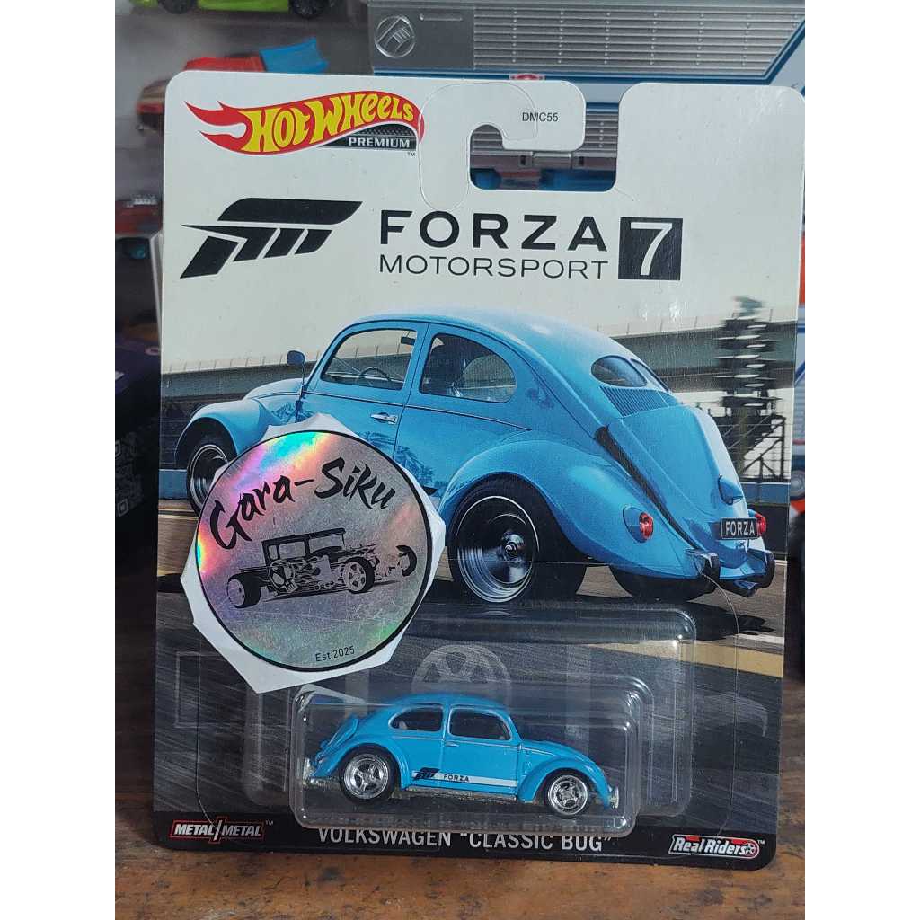 HOT WHEELS PREMIUM VOLKSWAGEN CLASSIC BUG BIRU FORZA MOTORSPORT 7