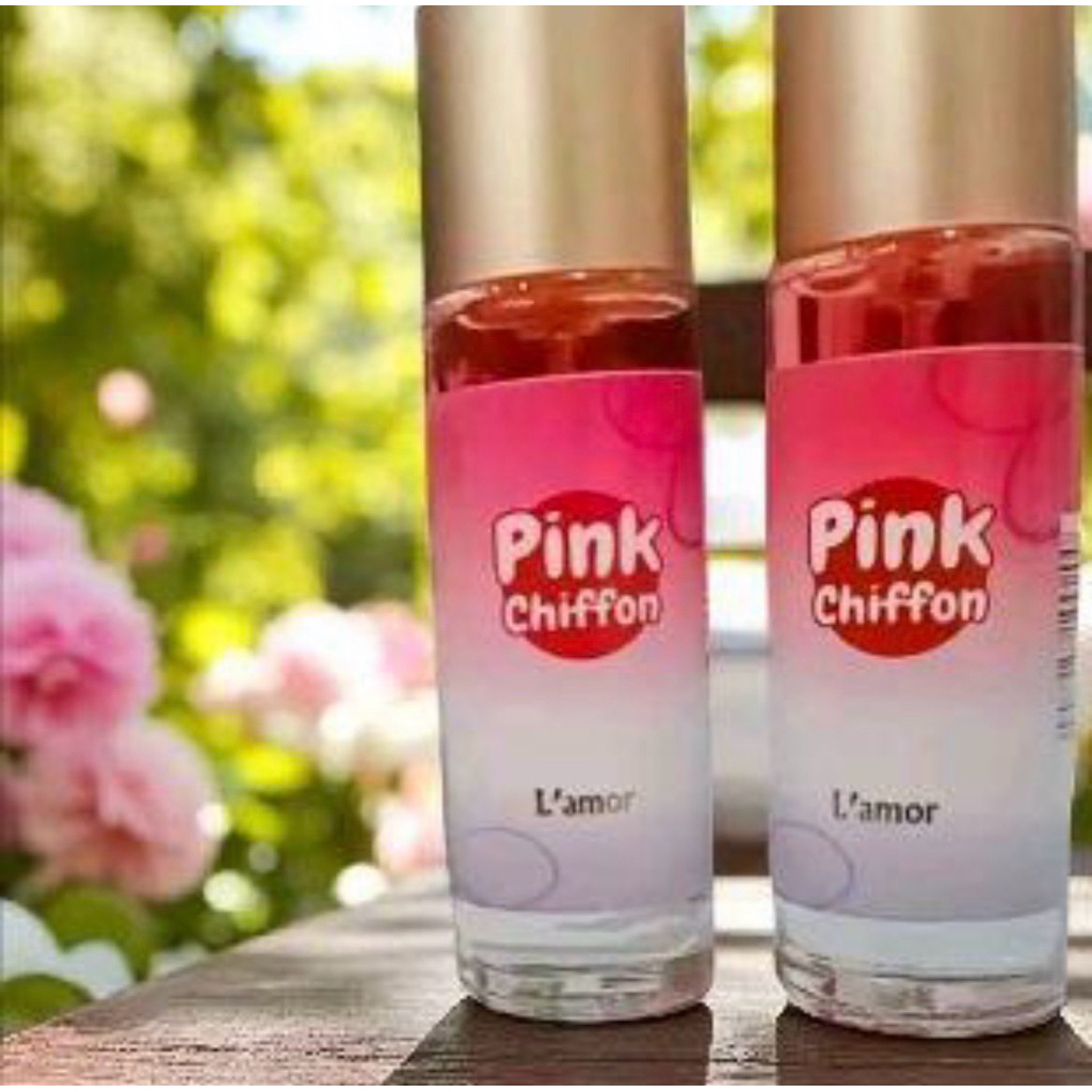 PARFUM L'AMOR BPOM (NON ALKOHOL) TERMURAH NEW VARIAN PINK CHIFFON