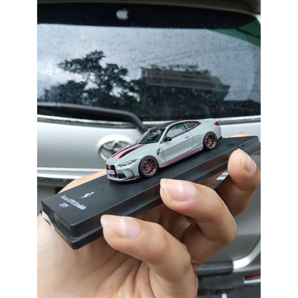 Mini GT BMW M4 CSL Frozen Brooklyn Grey Metallic