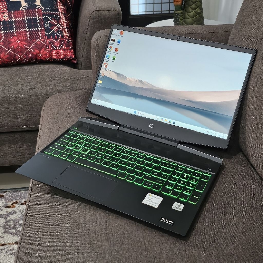 LAPTOP HP PAVILION GAMING INTEL CORE I5-10300H RAM 8GB SSD 512GB RTX 2060 6GB DDR 6 NVIDIA GEFORCE W