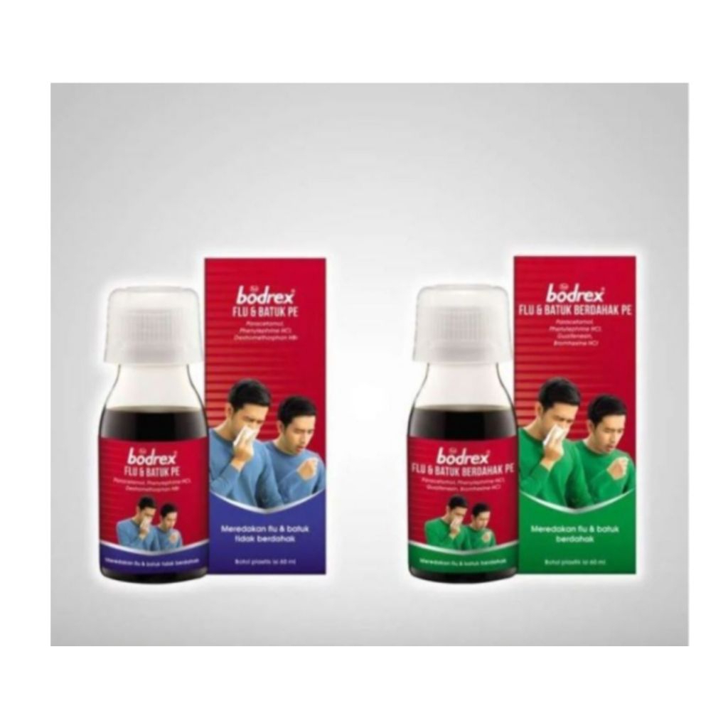 Bodrex Flu batuk pe 60Ml & Bodrex Flu batuk berdahak 60Ml