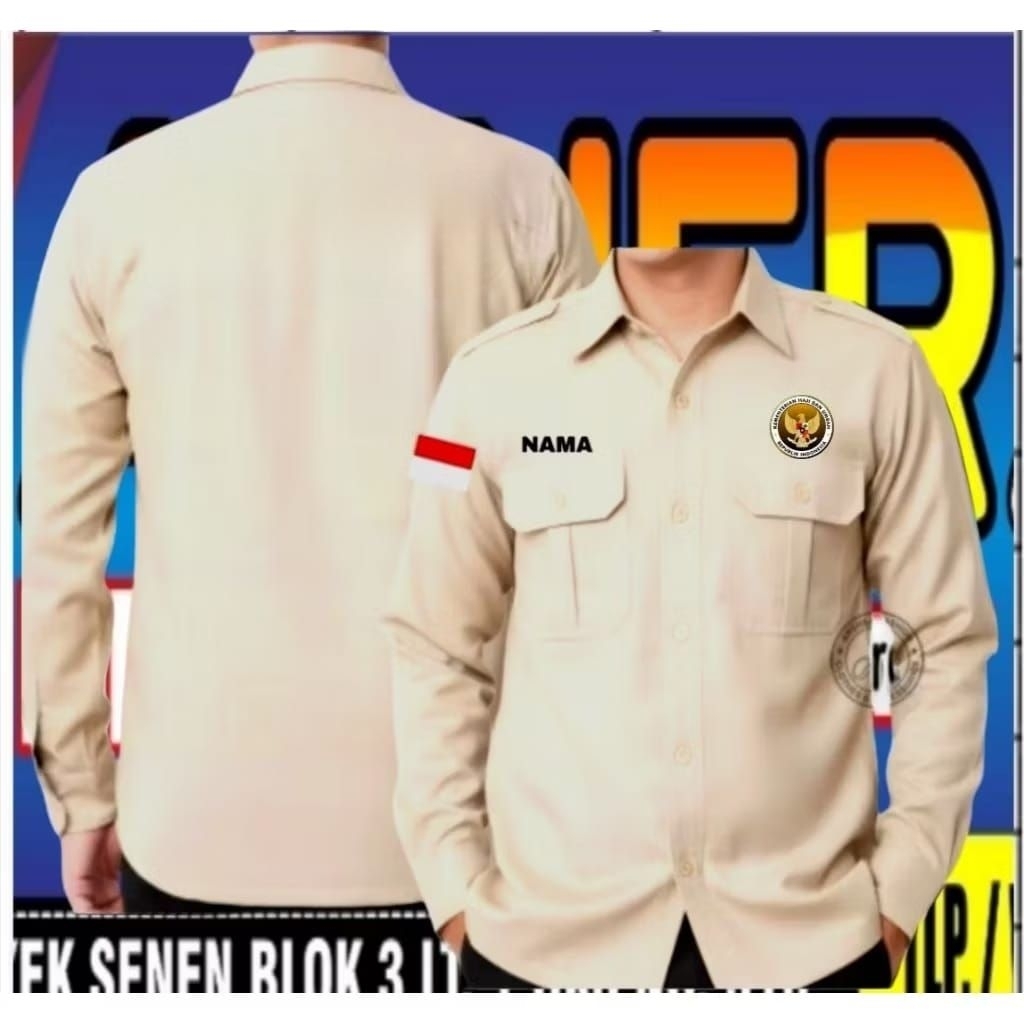 terbaru kemeja KEMENTERIAN haji dan umrah baju KEMENTERIAN haji dan umrah seragam KEMENTERIAN haji d