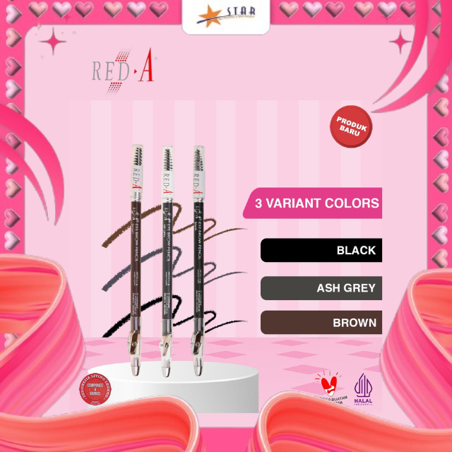 * STAR * Red-A Eyebrow Pencil All Variant