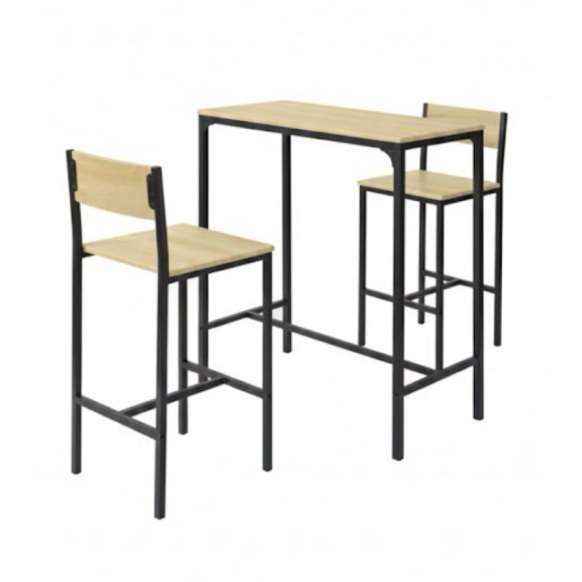 meja kursi Set 2 Kursi Minimalis/Meja Set Kursi Cafe/Bar