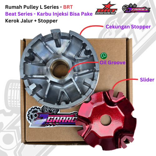 Rumah Roller / Pulley - BRT - Seri L - Beat Series / Beat Karbu / Beat ESP FI - Free Roller BRT