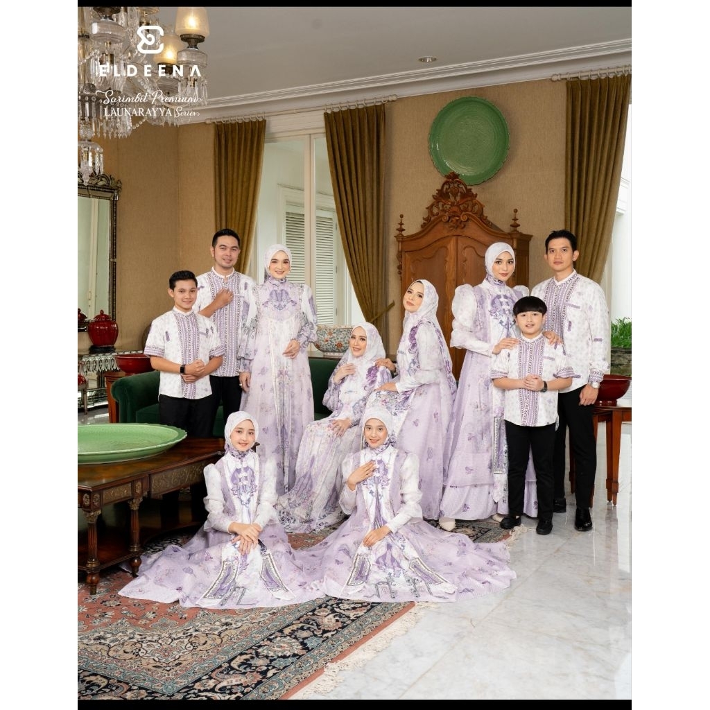 CANTIK FS Gamis ELDEENA LAUNARAYYA FAMILY SET