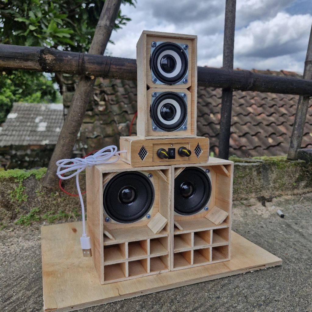 paket sound miniatur 3 inch siap bunyi box boster