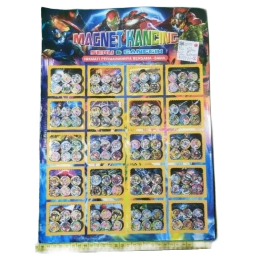 Mainan Edukasi Magnet Kancing isi 1lembar 20x6 Mainan Magnet Magnet Bulat