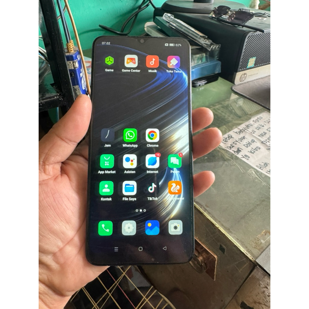LCD TOUCHSCREEN PLUS FRAME OPPO A54S ORIGINAL COPOTAN