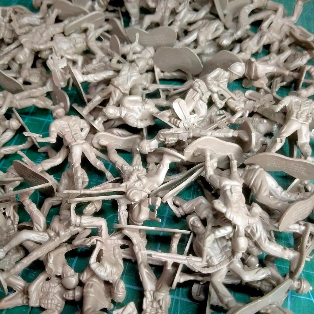 Mini figure military / Mainan Plastik Figure Militer 1/72 Classic Vintage ORIGINAL GREENBNER INTERNA