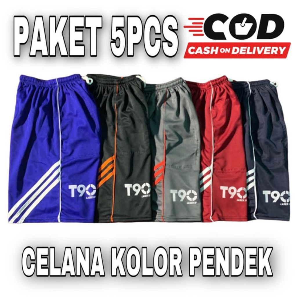 Paket 5 PCS Celana Kolor T90 Dewasa Unisex Pria-Wanita Umisersal Santai Harian Murah Celana Kolor De