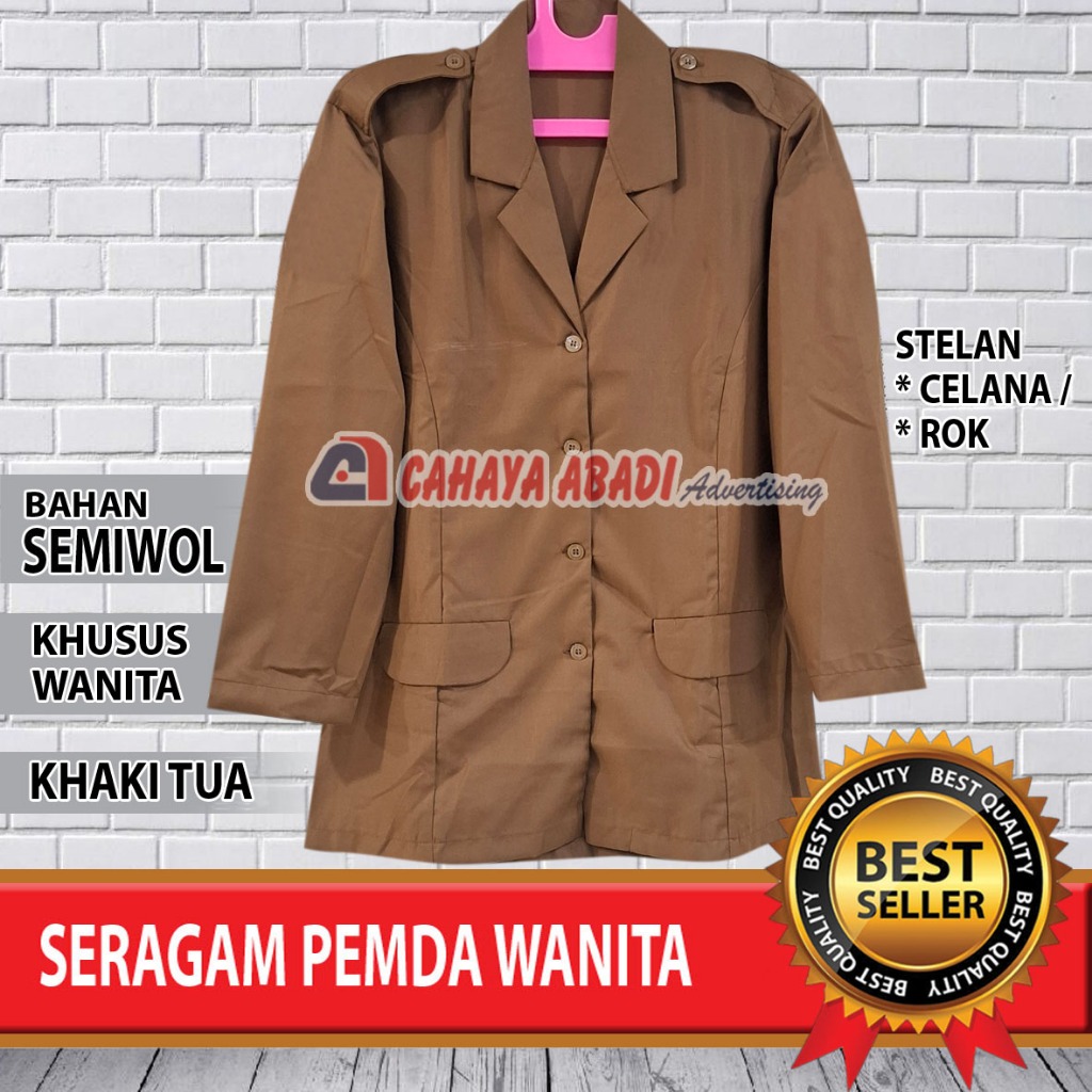 Seragam PEMDA PNS Khaki Wanita Baju PEMDA PNS Khaki Wanita