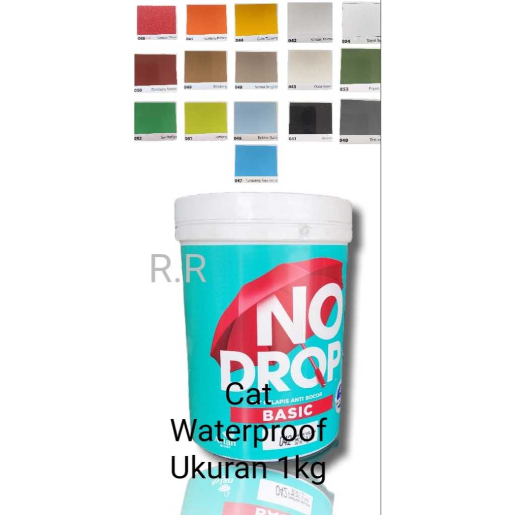 No Drop Basic Cat Tembok anti Bocor 1kg Warna Lengkap