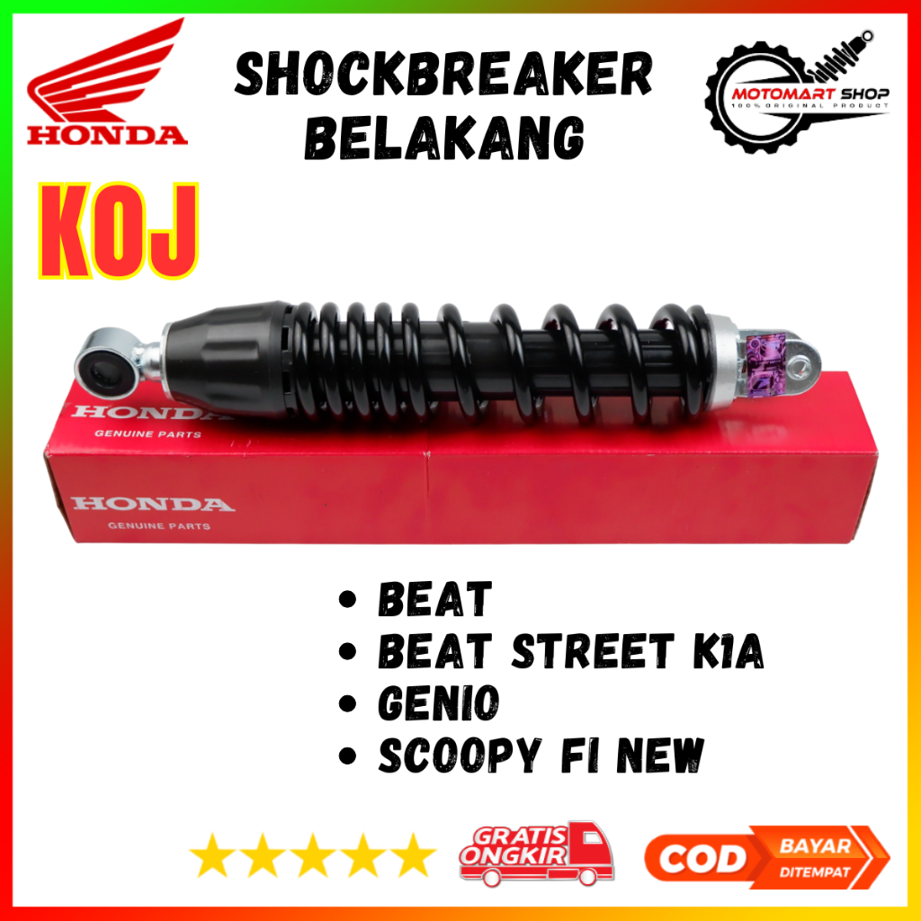 Shock Belakang Beat New Ori / Shock Belakang Genio / Shock Honda Scoopy FI New - K0J