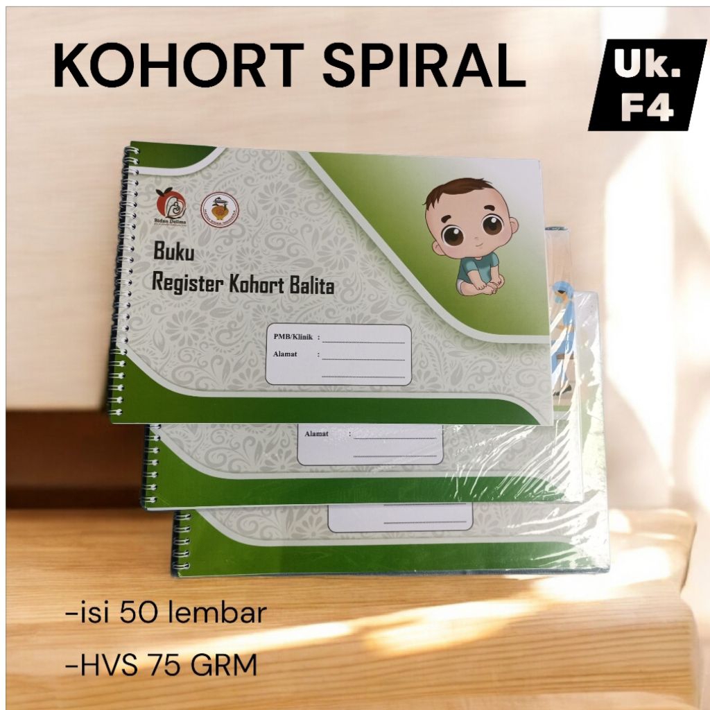 Register kohort spiral, Buku register kohort Balita,