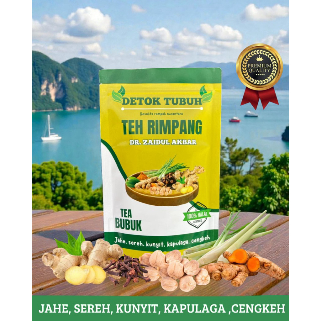 TEH RIMPANG / teh detox diet sehat dengan detox// resep DR ZAIDUL AKBAR