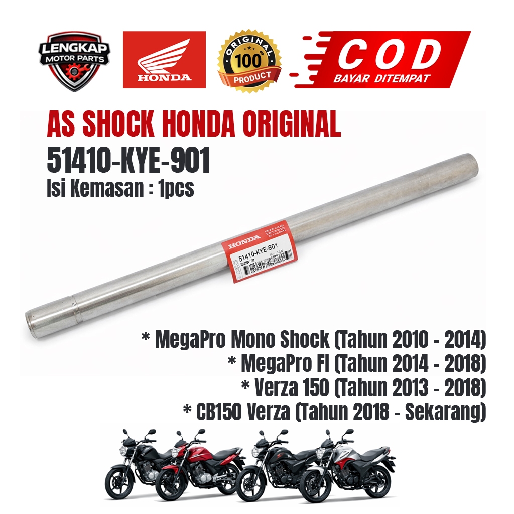 AS SHOCK KYE 51410-KYE-901 ORIGINAL HONDA MEGAPRO MONO SHOCK - MEGAPRO FI - VERZA 150 - CB150 VERZA