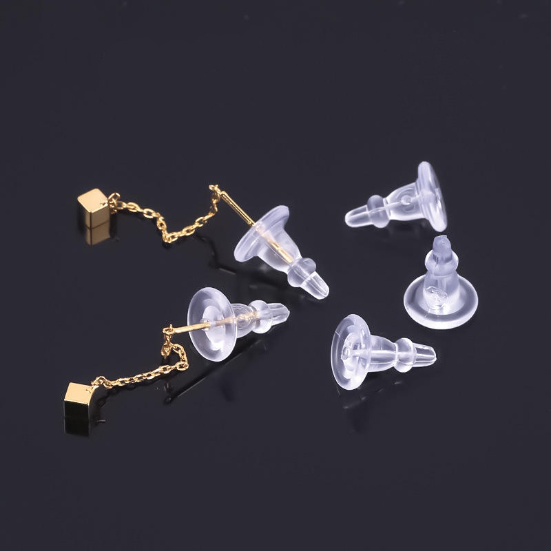 BB Penutup Pantat Anting Tusuk Panjang Silikon Earring Stopper 2 pasang
