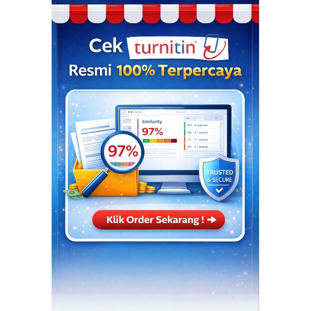 Cek Score Plagiat (Turnitin 100%) NO RESPOSITORY
