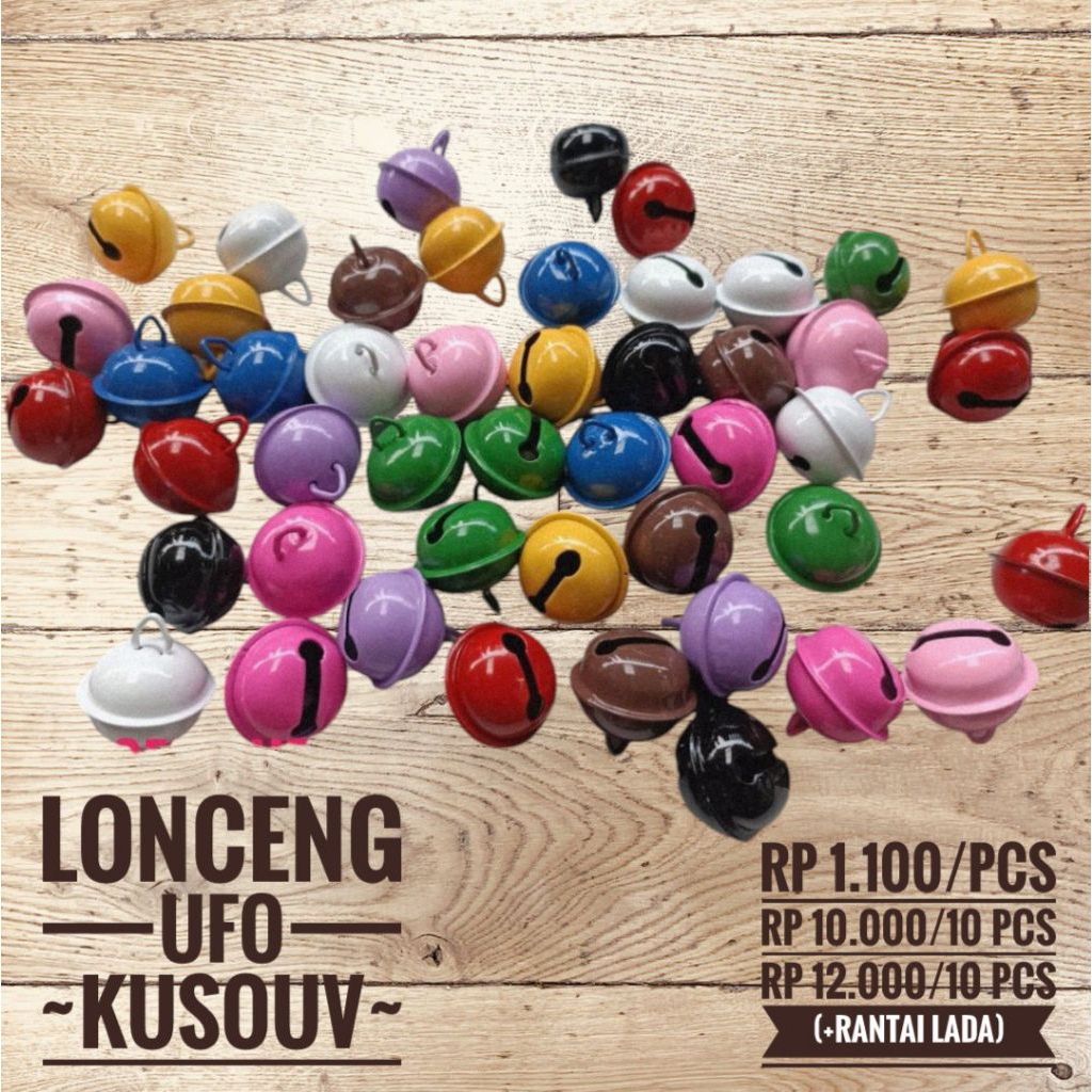 Lonceng UFO/Lonceng Hewan/Lonceng Anjing Kucing/Lonceng Doraemon/Kerincingan/Krincingan/Kelintingan/