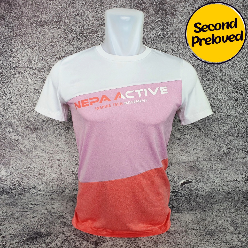 Baju Kaos Wanita / Anak NEPA - Size S / Lebar 44 cm - Original - Second