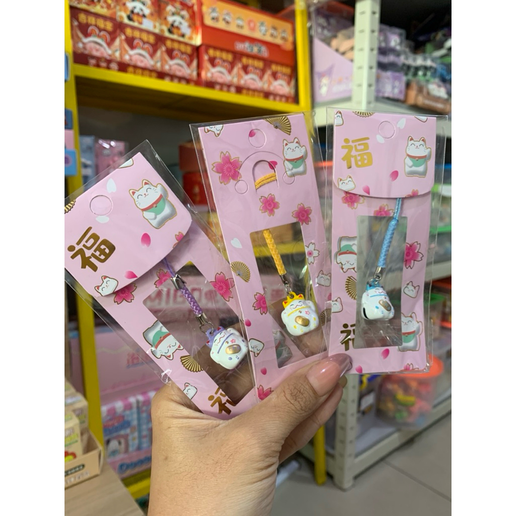 Phone Strap Lucky Cat / Gantungan Hp Kucing Keberuntungan