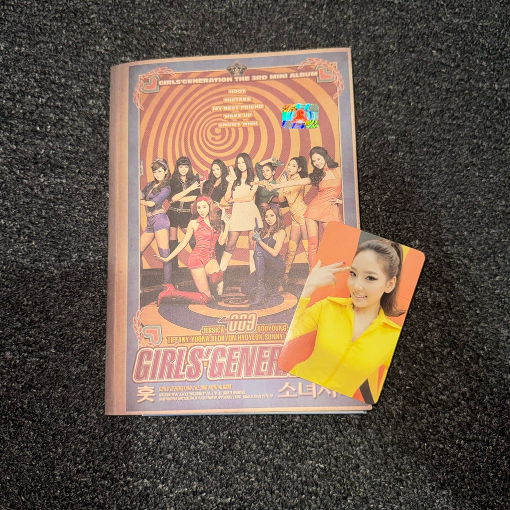 SNSD Girls Generation Hoot Album Taeyeon Photocard Preloved
