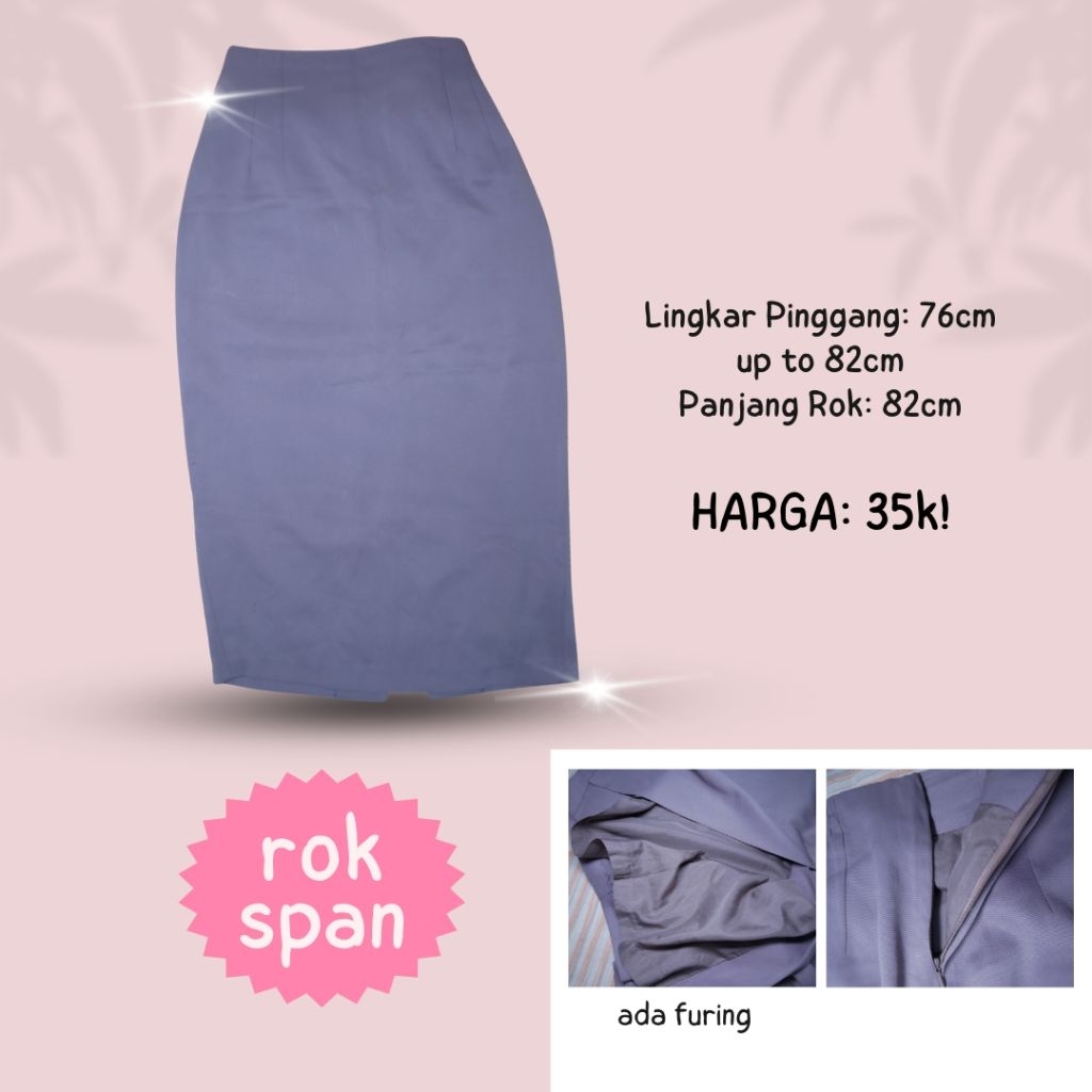 Rok Span Kerja Kuliah (preloved)