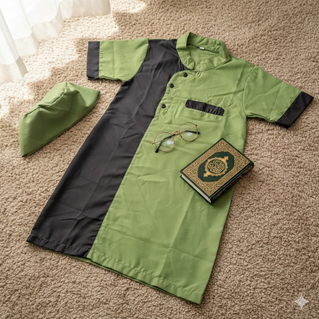 Baju Koko Anak Laki-laki 1-10 Tahun Gamis Muslim