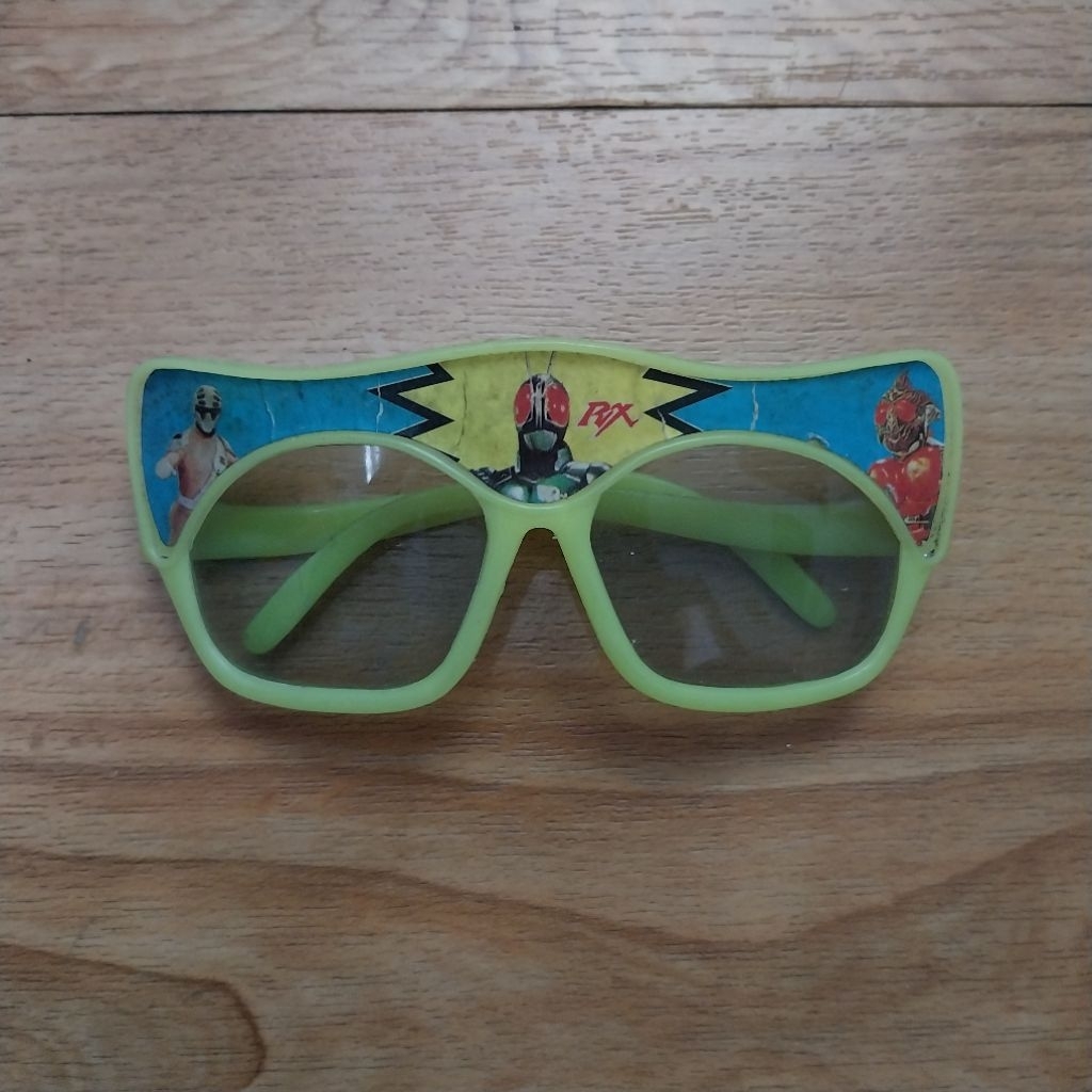 kacamata mainan vintage kamen rider rx satria baja hitam sunglasses jadul